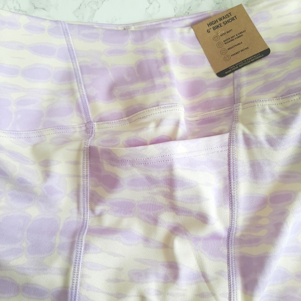 PINK VS ULTIMATE HIGH WAIST 6" BIKE SHORT WITH MESH - Picture 7 of 11